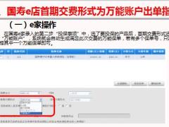 国寿2019年首期交费形式为万能账户的实务操作指引11页.pptx