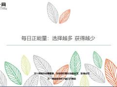 每日正能量选择越多获得越少4页.ppt