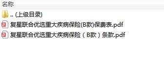 复星联合优选重大疾病保险B款条款费率.zip