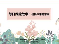 每日保险故事钱换不来的东西9页.ppt