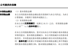 交银人寿私享臻传终身寿险保险条款费率产品说明减额交清保额现金价值.zip