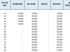 幸福颐享人生养老年金保险分红型自动利益演示.xlsx 