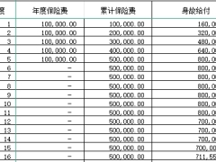 大家久久安盈终身寿险利益自动计划书演示.xlsx 
