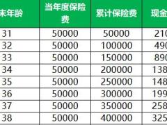 中邮邮爱一生年金保险利益演示表.xlsx