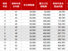 爱心人寿金刚钻养老年金保险利益演示书不含累积生息3页.xlsx 