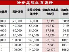 百年传世鑫禧终身寿险钻石版利益演示自动计划书.xlsx