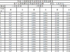 华泰人寿新智盈年金保险条款费率现金价值产品说明.zip